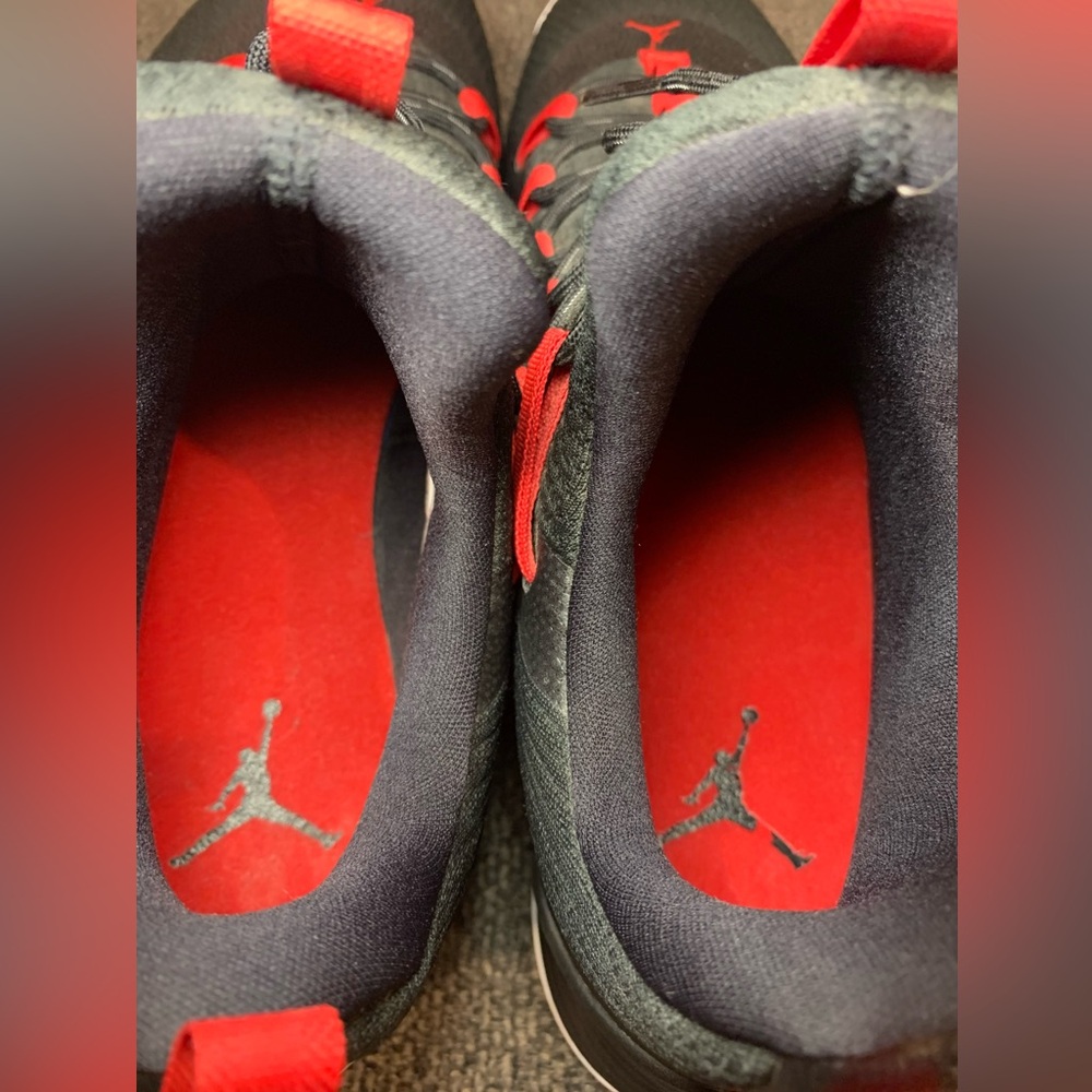 Jordan Black and Red Athletic Shoes - Picture 7 of 8